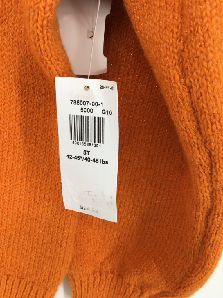 Old Navy Child Size 5 Orange Halloween Sweater