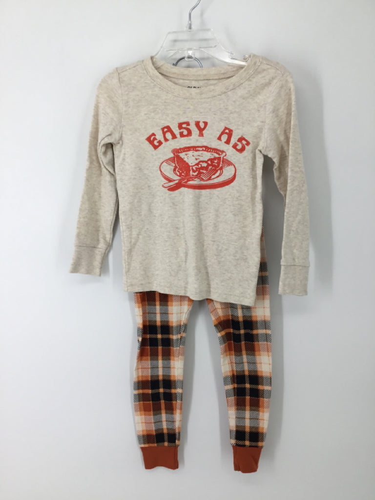 Old Navy Child Size 3 Tan Thanksgiving Pajamas