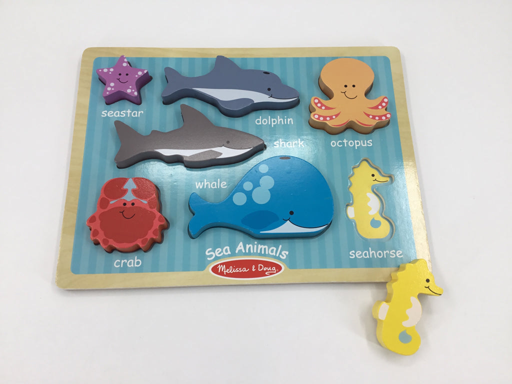 Melissa & Doug Chunky Puzzle - Sea Creatures
