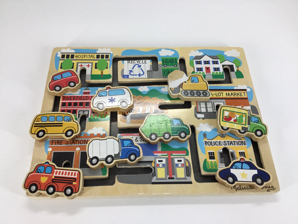 Melissa & Doug Vehicles Maze Puzzle