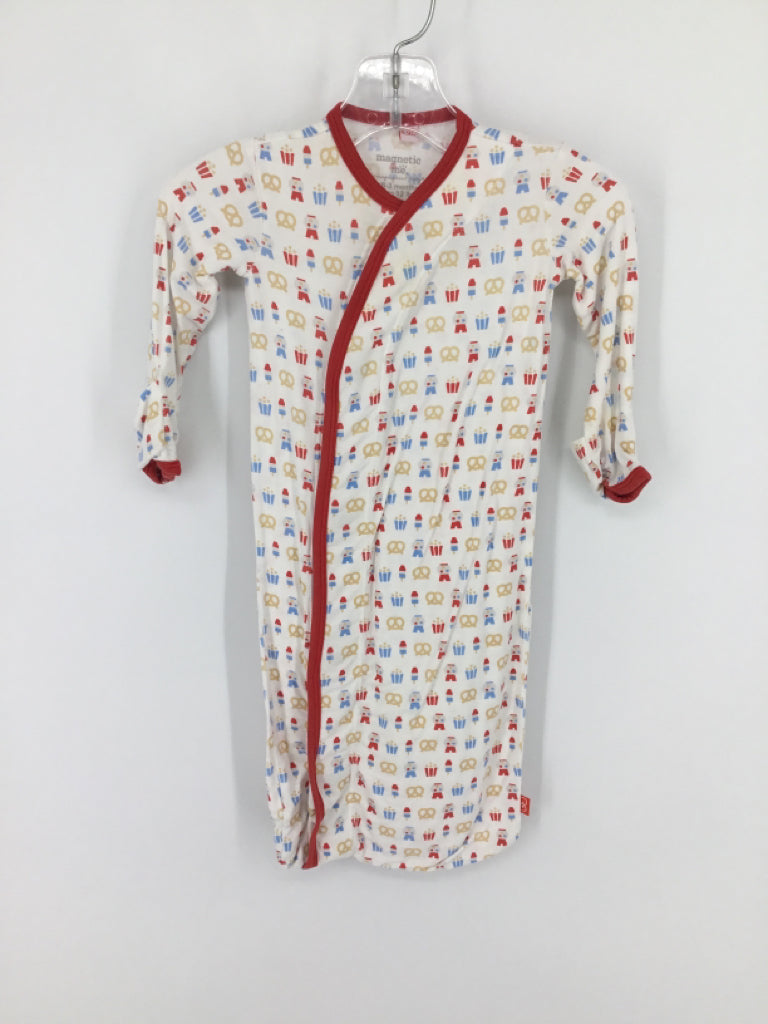 Magnetic Me Child Size 0-3 Months Red Stars & Stripes Sleeper