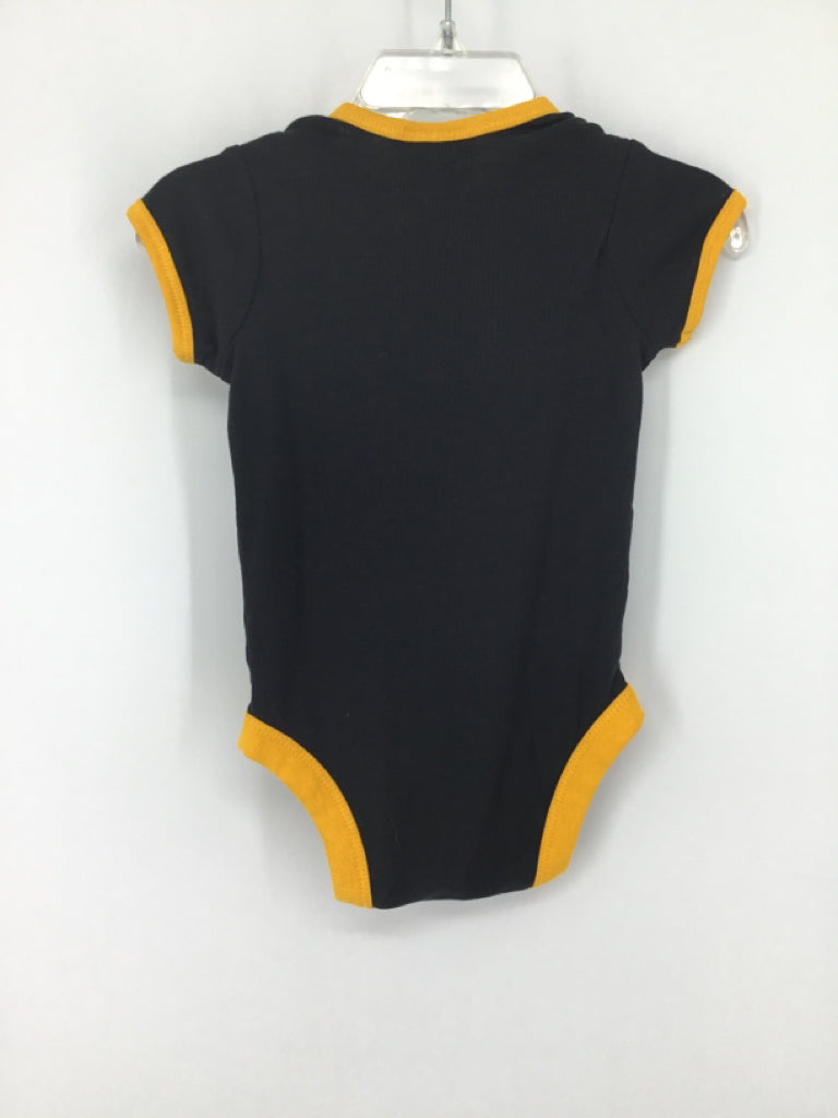 Hanes Child Size 6-9 Months Black Onesie