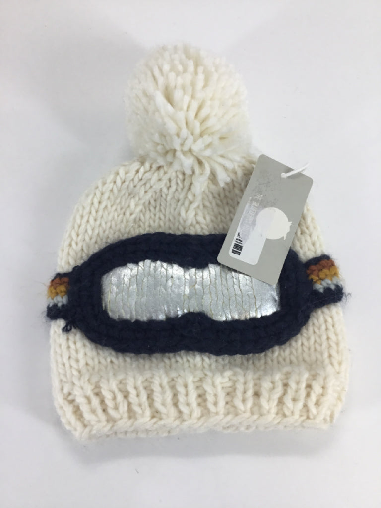 The Blueberry Hill Child Size 6-12 Months Cream Solid Hats - boys