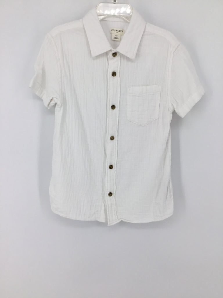 Crewcuts Child Size 4 White Solid Shirt - boys