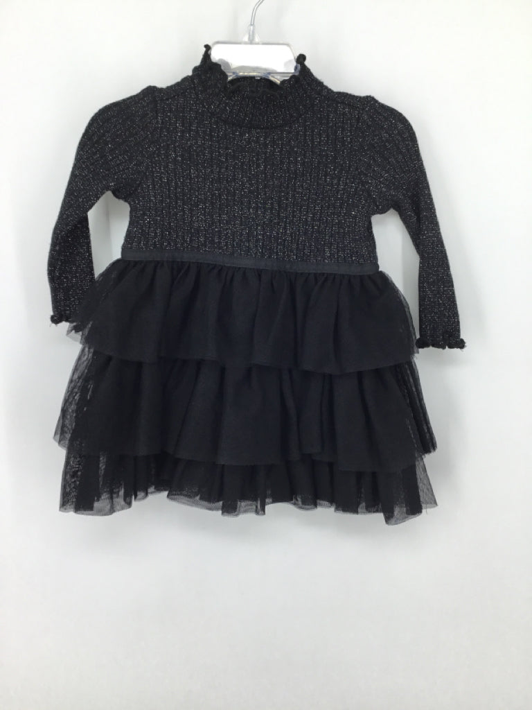 Janie and Jack Child Size 6-12 Months Black Dress - girls