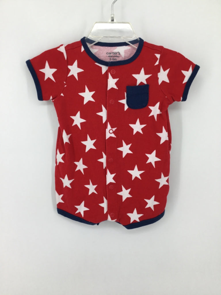 Child of Mine Child Size 3-6 Months Red Stars & Stripes Outfit
