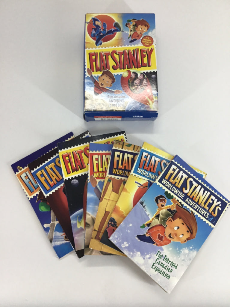 Flat Stanley 8-Book Box Set Paperback Books