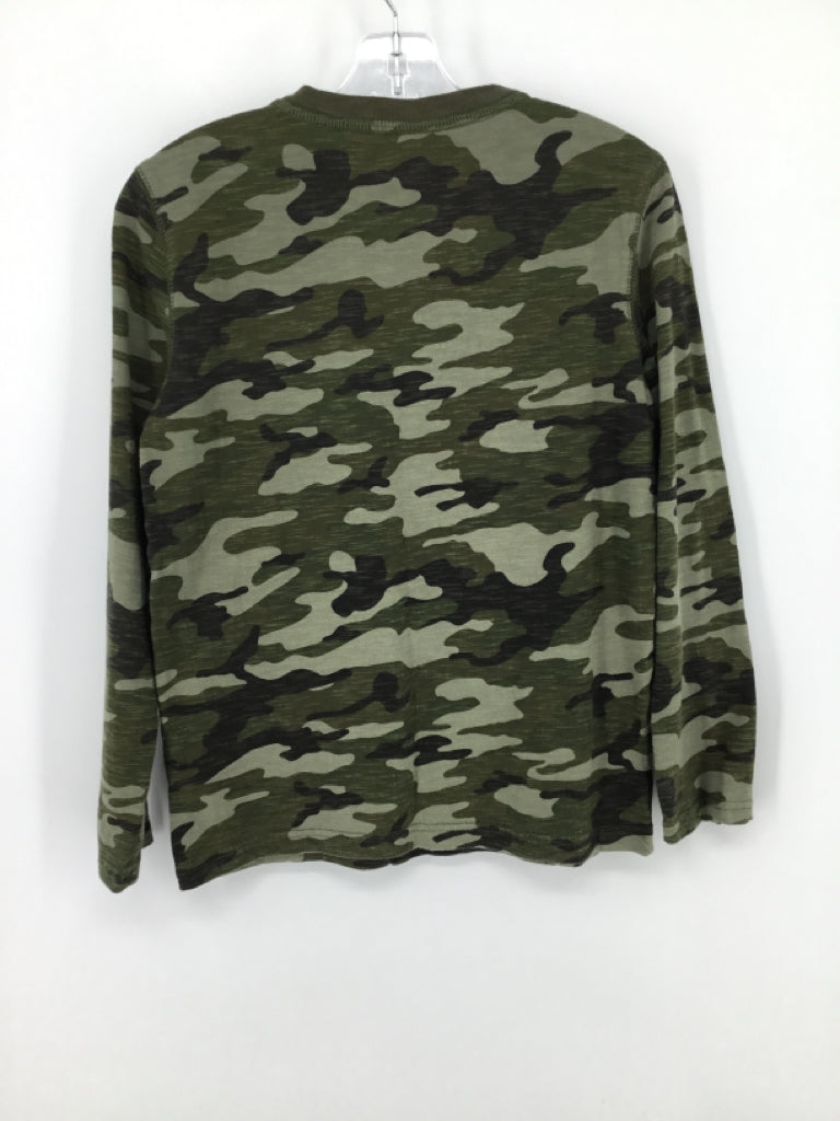 Gap Kids Child Size 8 Green Camoflage Shirt - boys