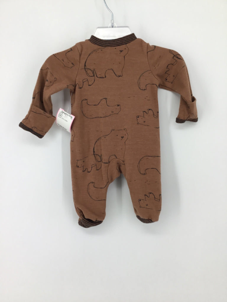 Carter's Child Size Newborn Brown Sleepers