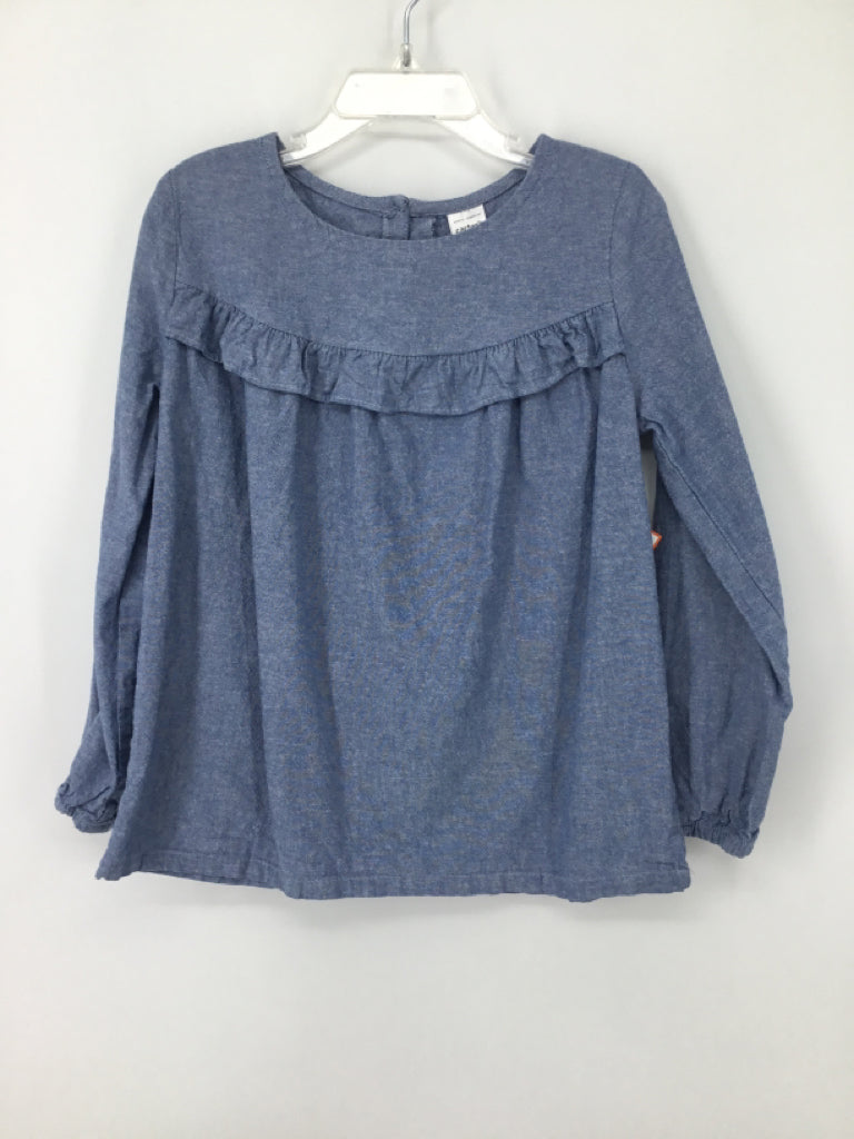 Carter's Child Size 7 Blue Shirt - girls