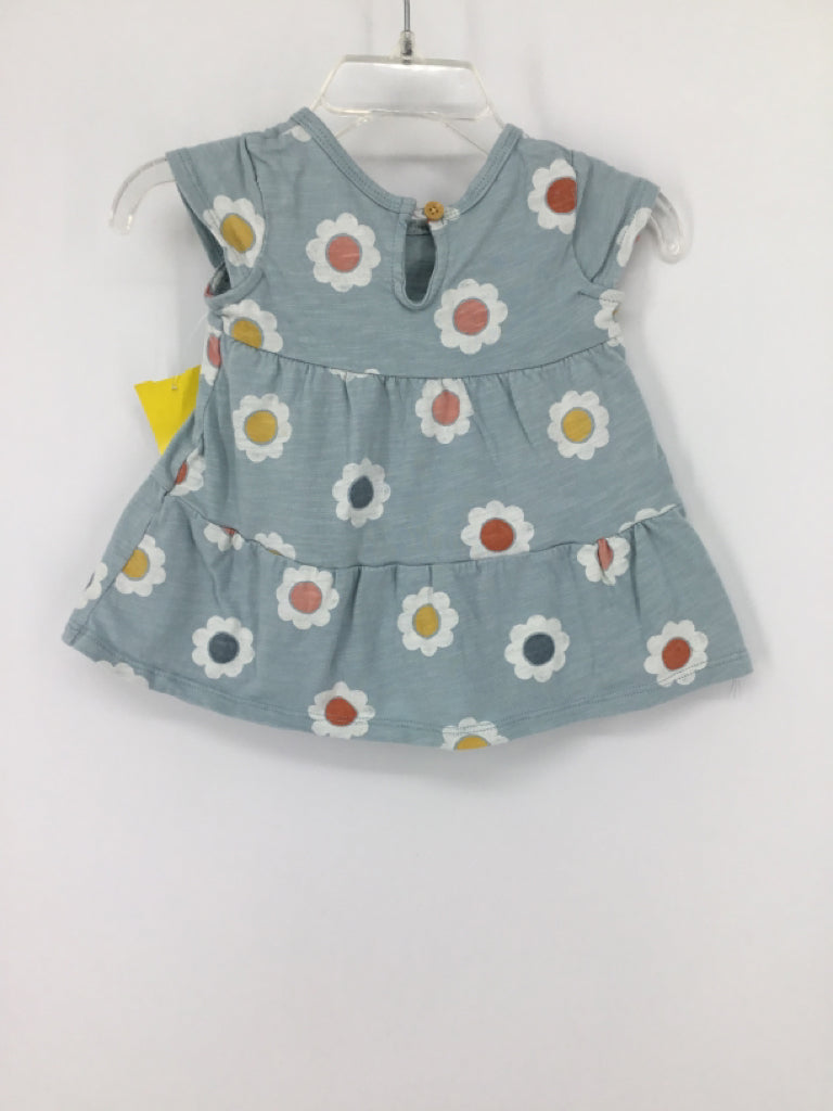 Little Co Child Size 3 Months Blue Dress - girls