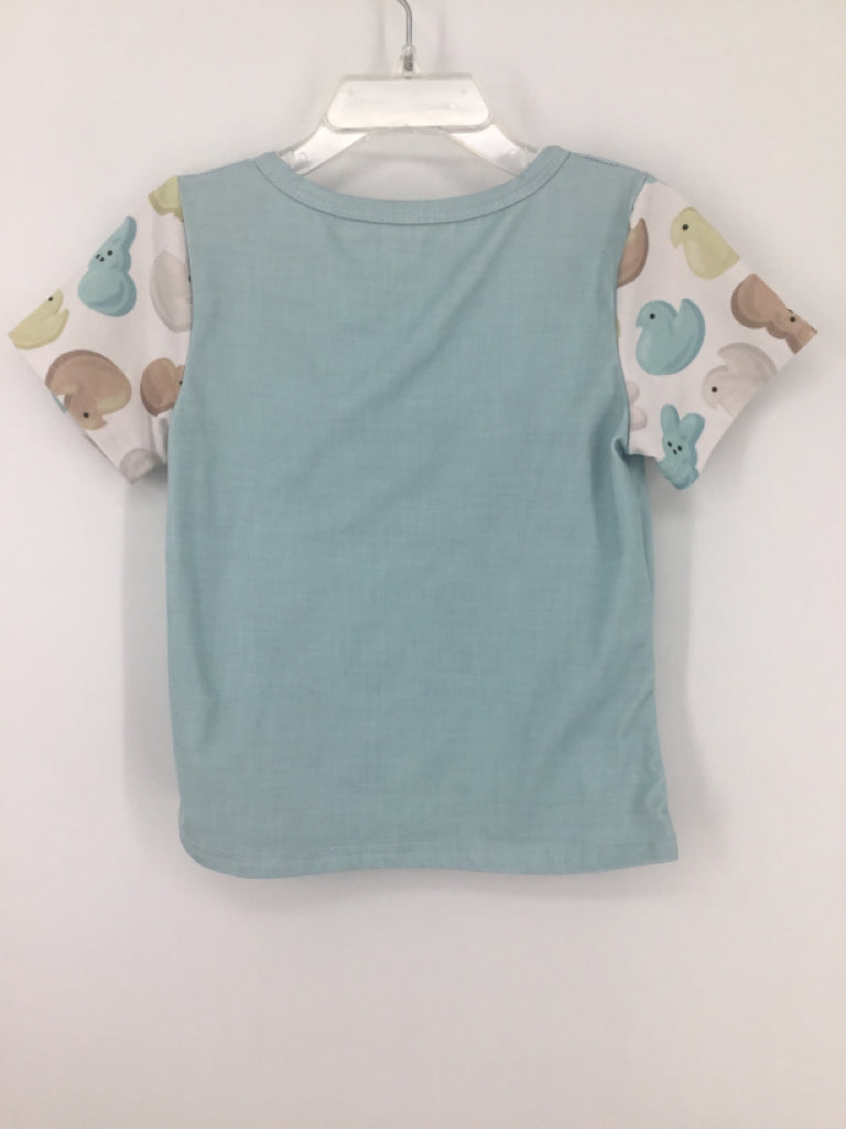 brandless Child Size 2 Blue Easter Shirt