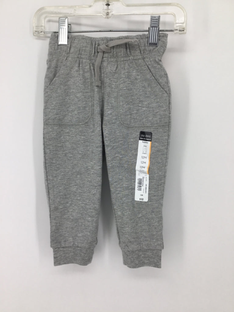okie dokie Child Size 12 Months Gray Solid Pants - boys