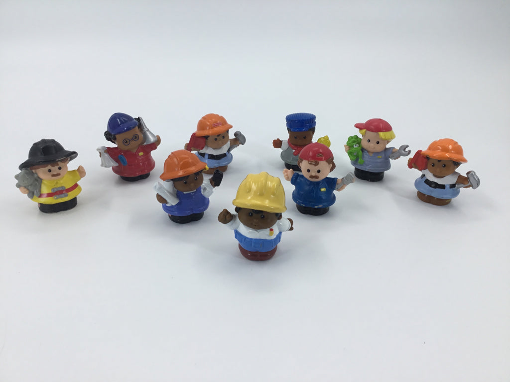 Fisher Price Little People Worker Figures Set of 9