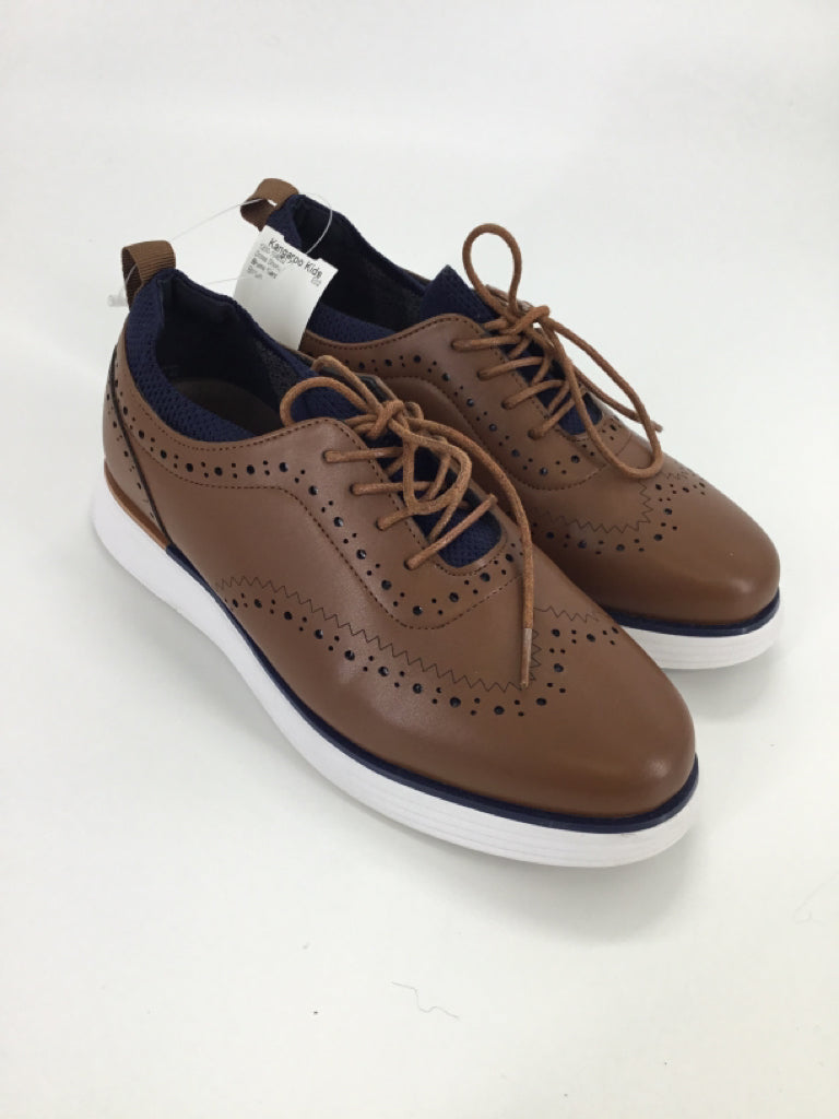 Bruno Marc Child Size 5 Youth Brown Dress Shoes
