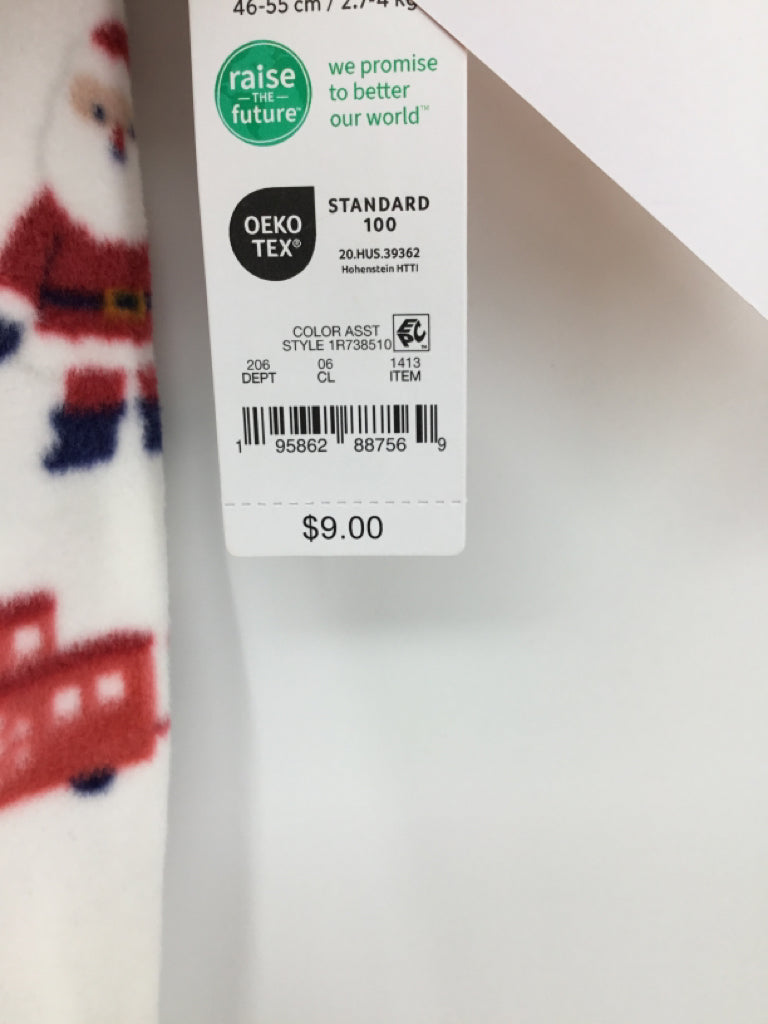 Just One Year made by Carter's Child Size Newborn White Christmas Sleeper
