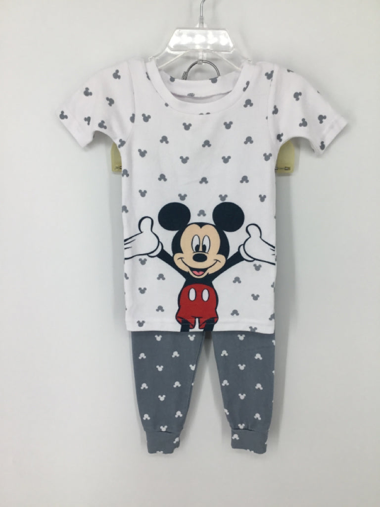 Disney Child Size 18 Months Gray Character Pajamas - boys