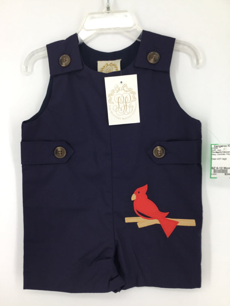 The Beaufort Bonnet Co Child Size 6-12 Months Navy Cardinals Outfit - boys