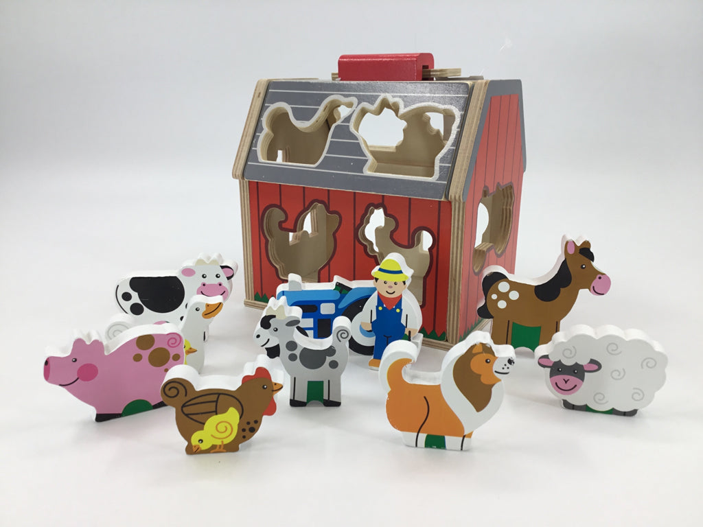 Melissa & Doug Take Along Sorting Barn