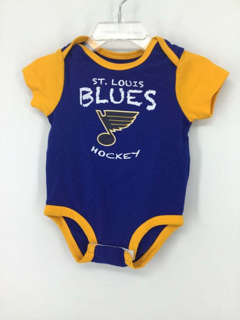 NHL Child Size 3-6 Months Blue Onesie