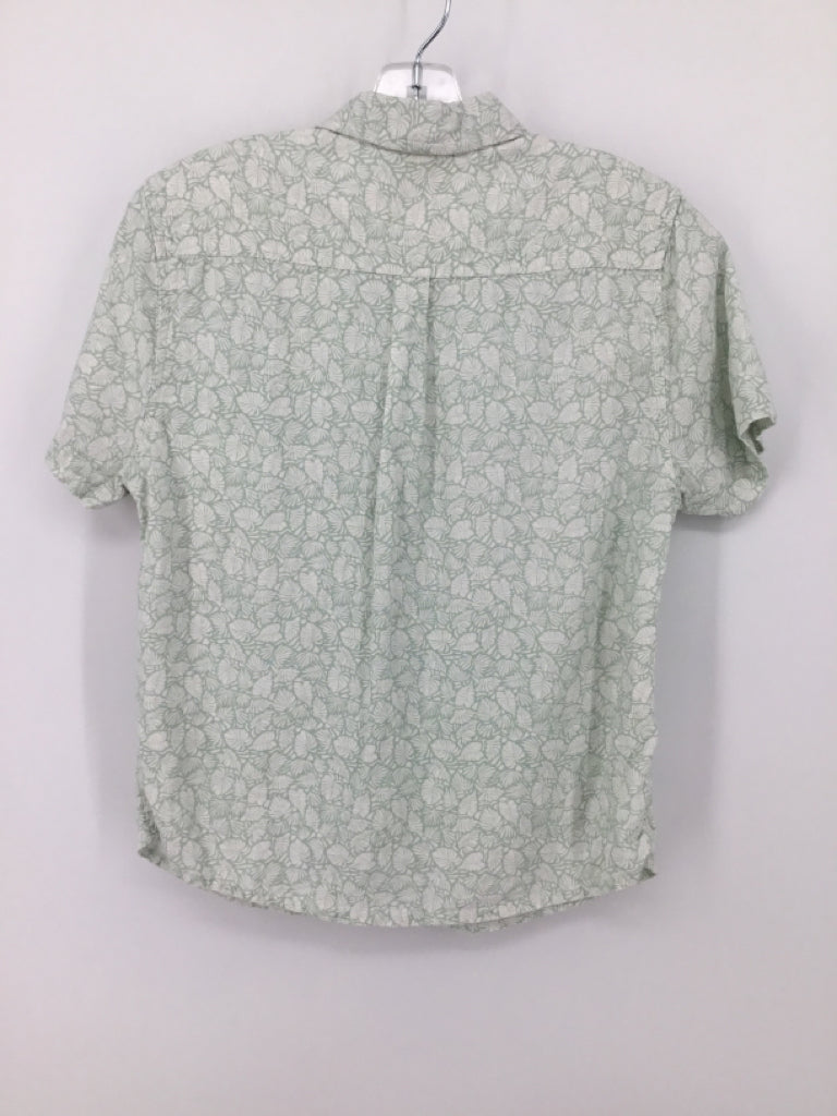 Class Club Child Size 8 Green Print Shirt - boys