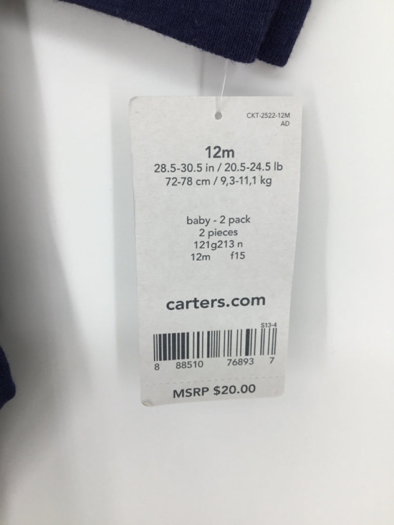 Carter's Child Size 12 Months Navy Onesie