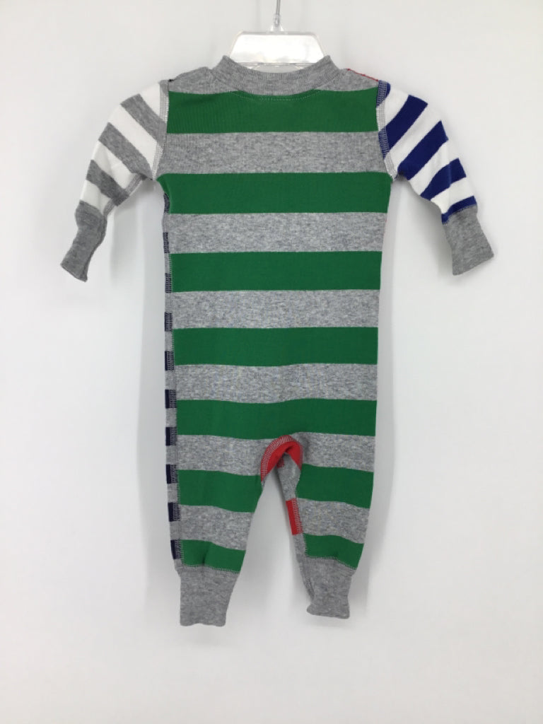 Hanna Andersson Child Size 0-3 Months Multi-Color Stripe Pajamas - boys