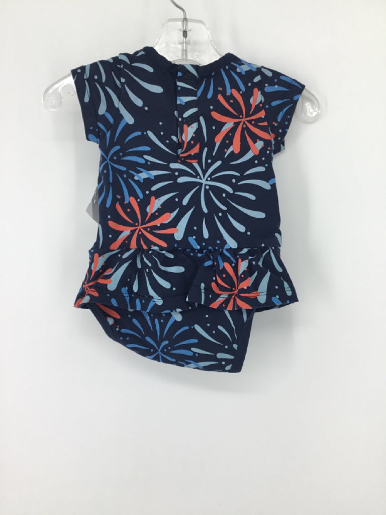 Monica + Andy Child Size 3-6 Months Blue Stars & Stripes Outfit