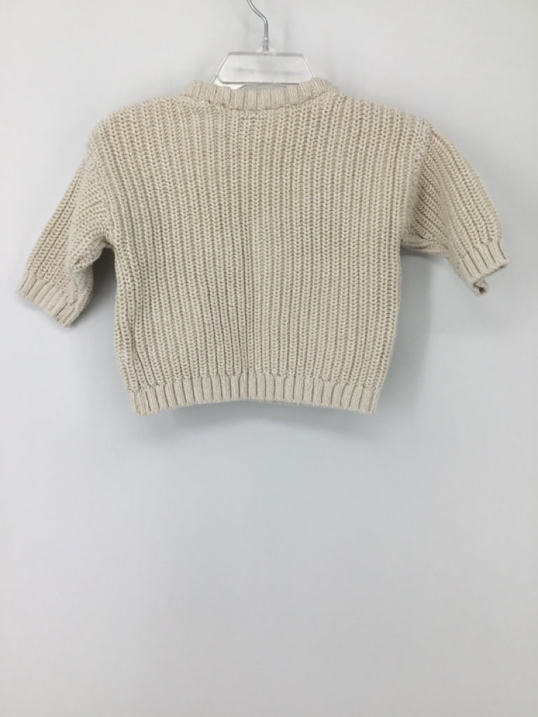 Old Navy Child Size 6-9 Months Cream Solid Sweater - boys