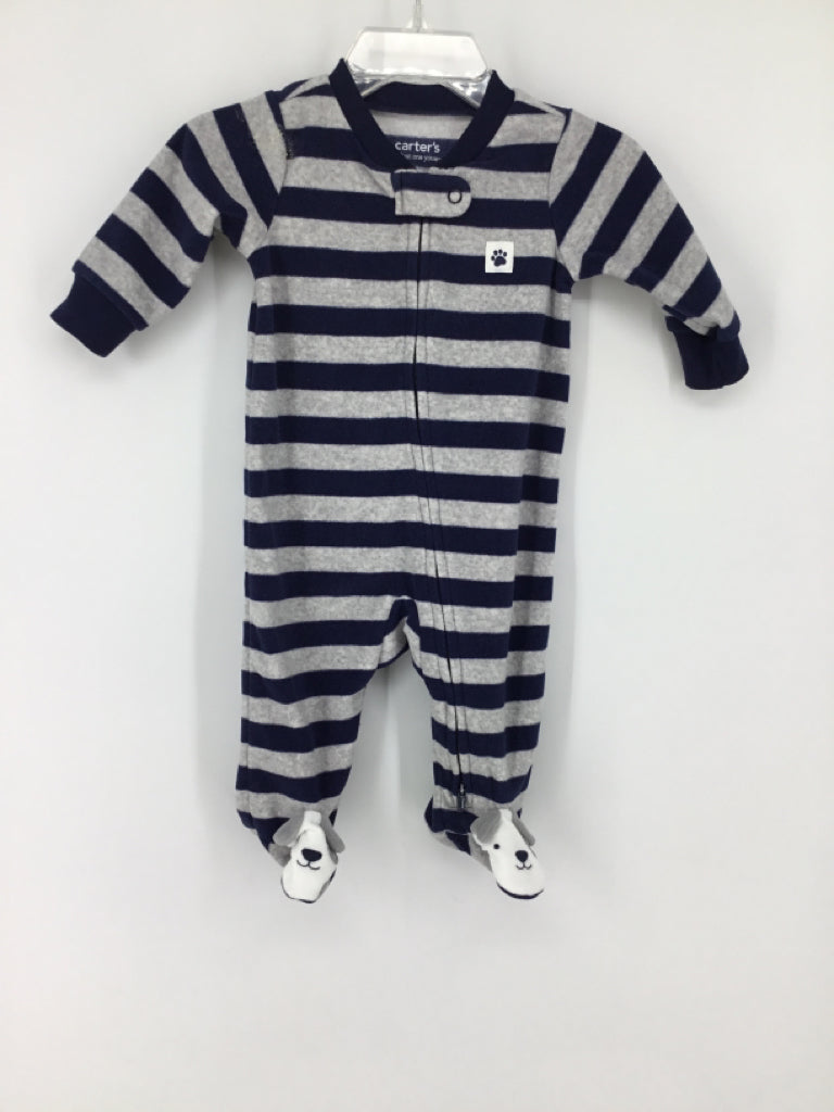 Just One You Made by Carters Child Size 3 Months Navy Sleepers
