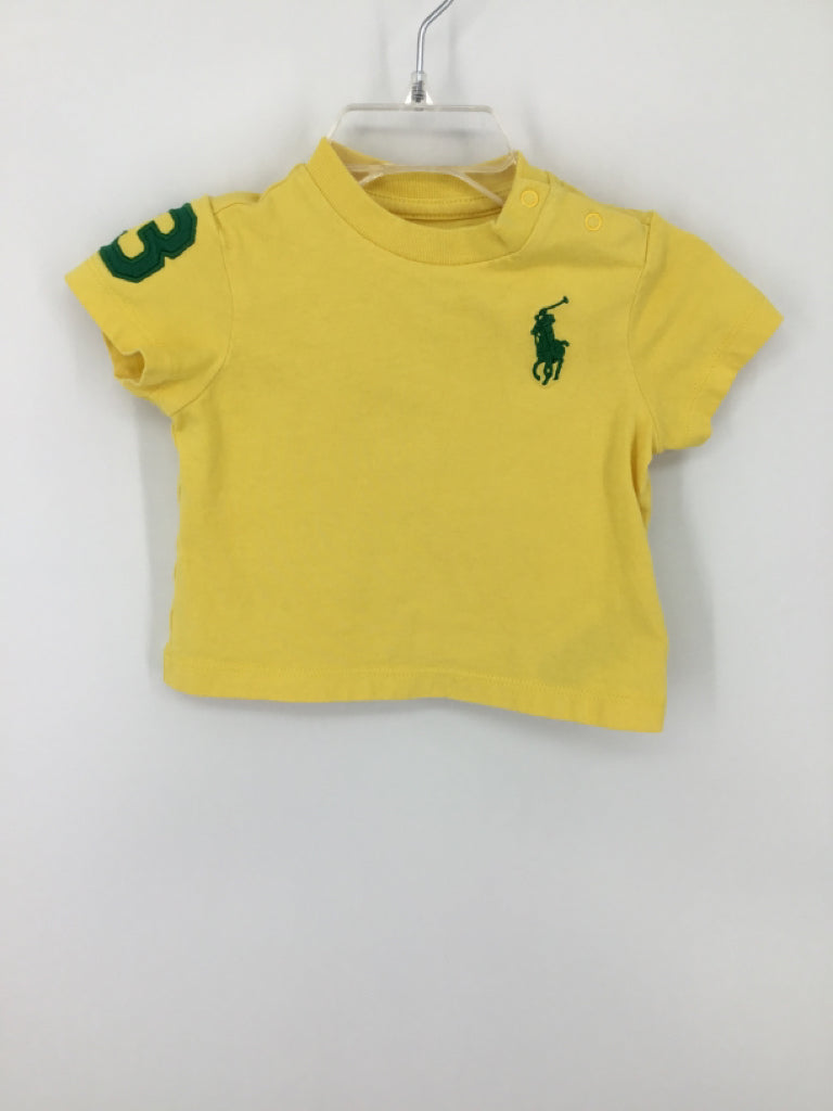 Ralph Lauren Child Size 3 Months Yellow Solid T-shirt - boys