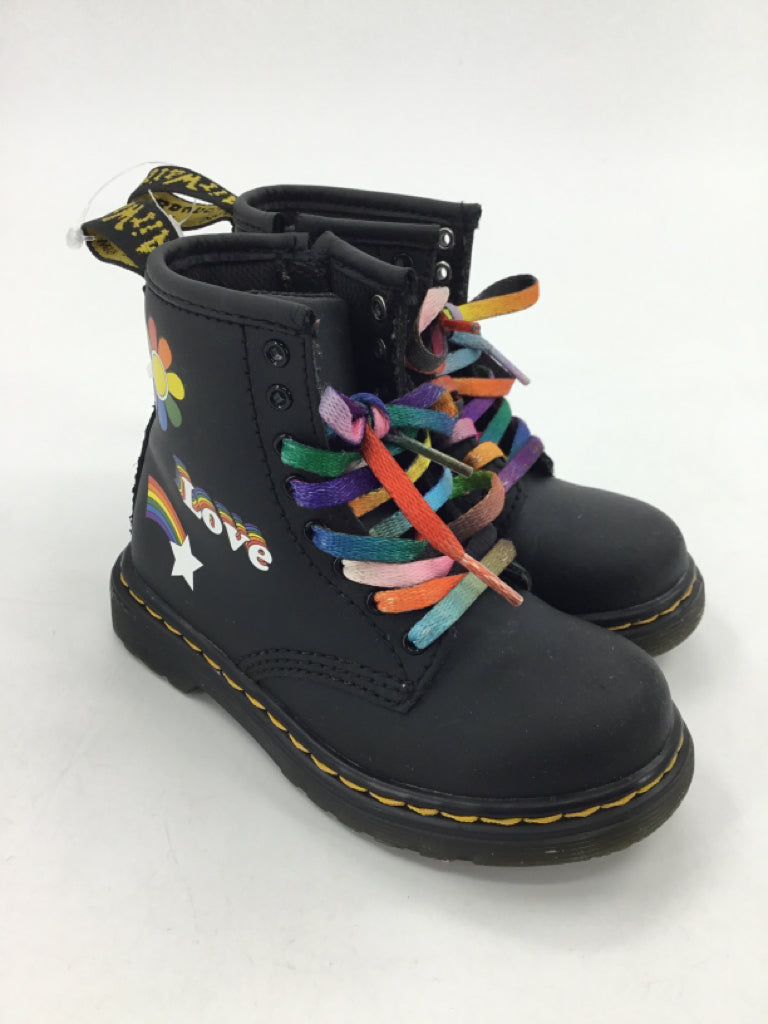 Dr Martens Child Size 8 Toddler Black Boots