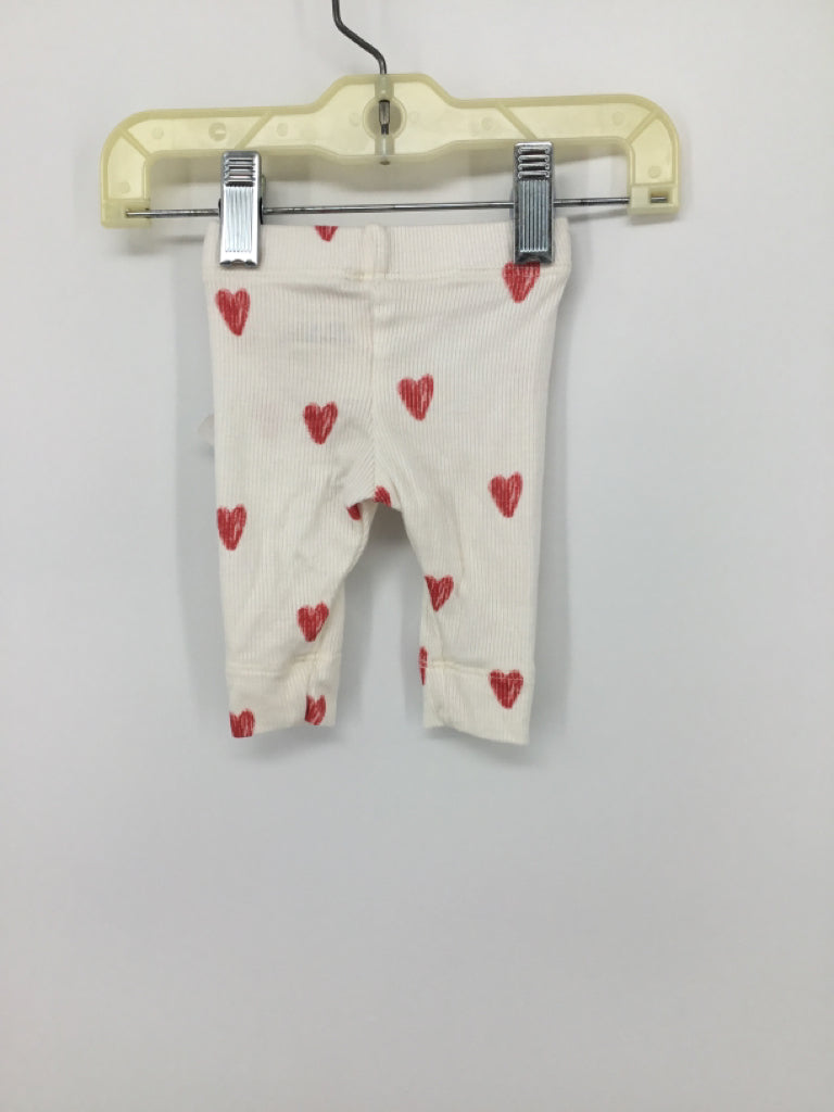 Childhoods Child Size 0-3 Months White Valentine's Day Pants