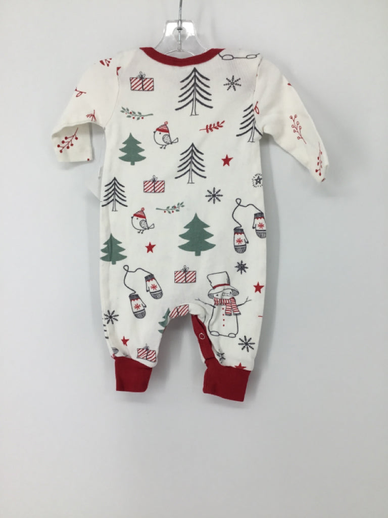 Tesa Babe Child Size 0-3 Months Red Christmas Outfit