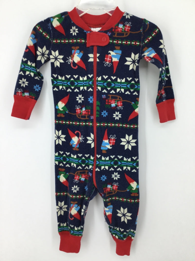 Hanna Andersson Child Size 12-18 Months Navy Christmas Pajamas