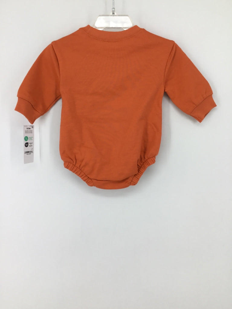 Child of Mine Child Size 0-3 Months Orange Halloween Outfit