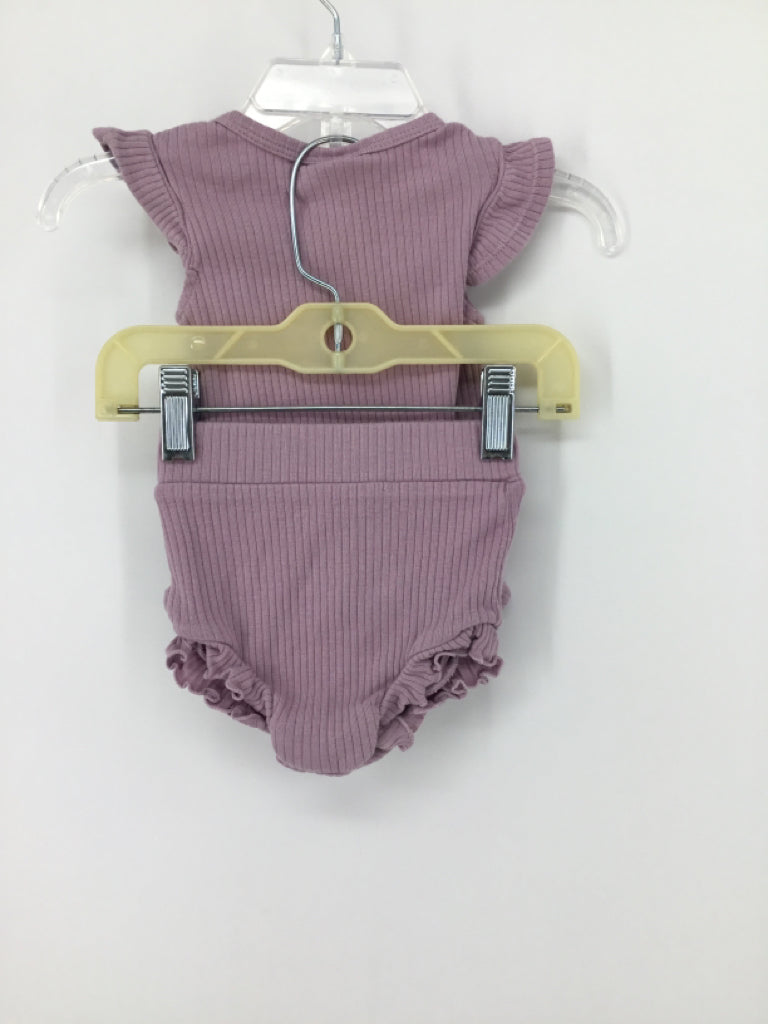 Spearmint Love Child Size 0-3 Months Purple Outfit - girls