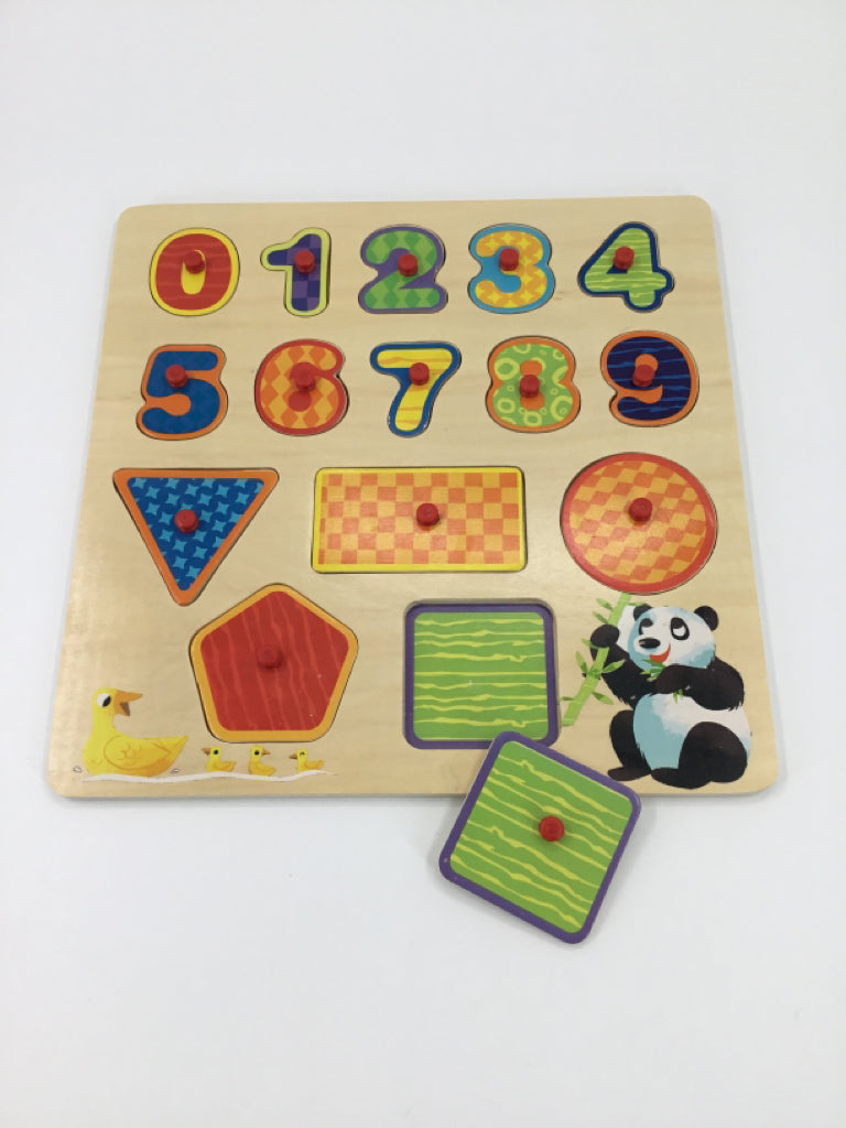 Numbers & Shapes Peg Puzzle
