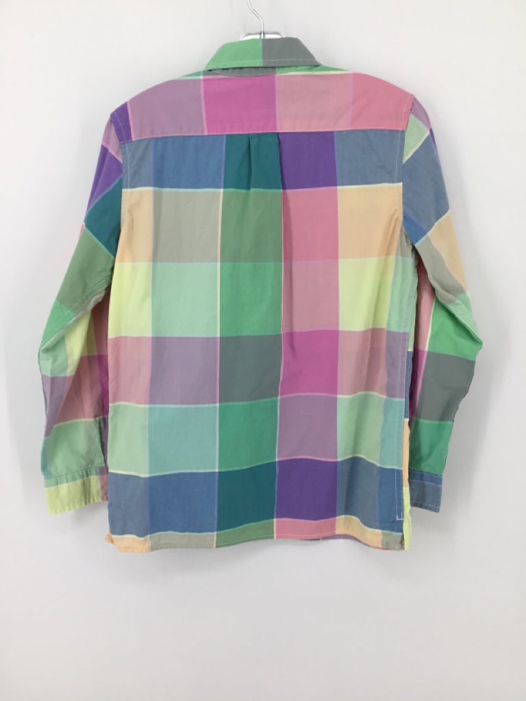 Gap Kids Child Size 8 Multi-Color Plaid Shirt - boys
