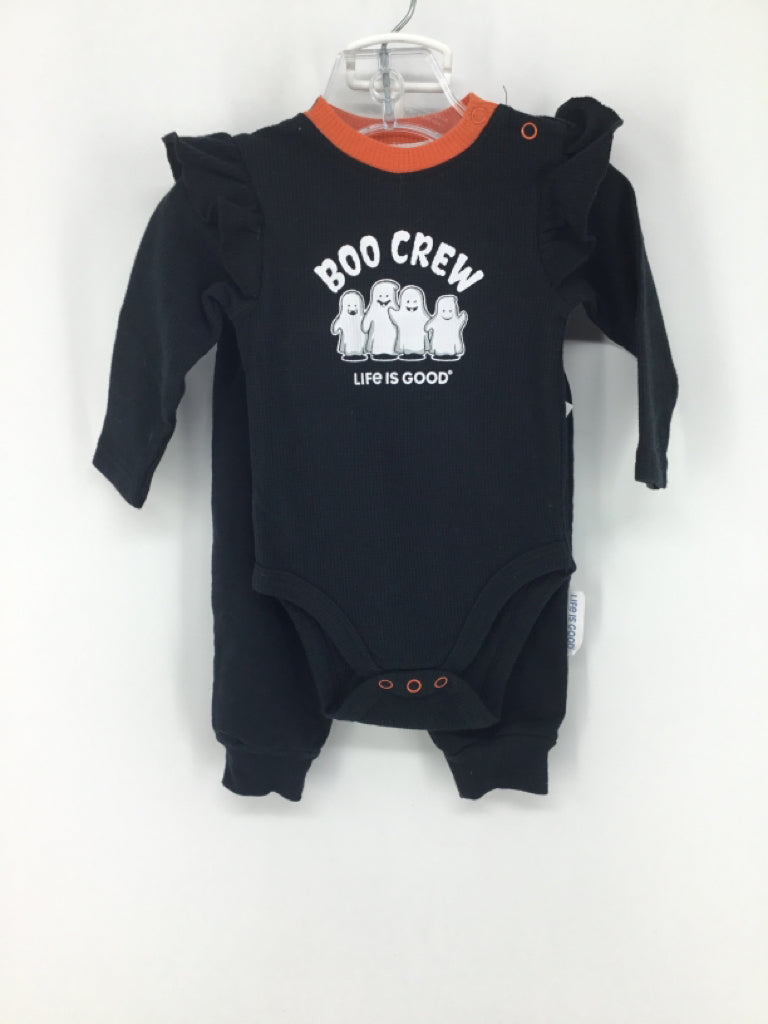 Life Is Good Child Size 3-6 Months Black Halloween Outfit