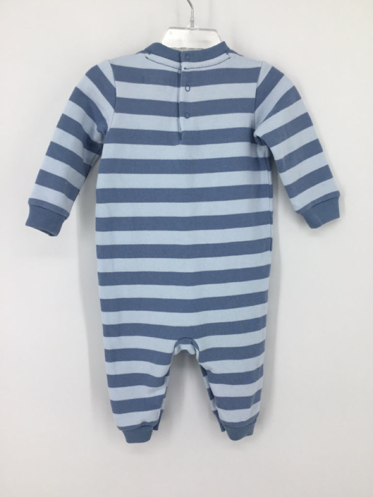 Ralph Lauren Child Size 9 Months Blue Stripe Outfit - boys