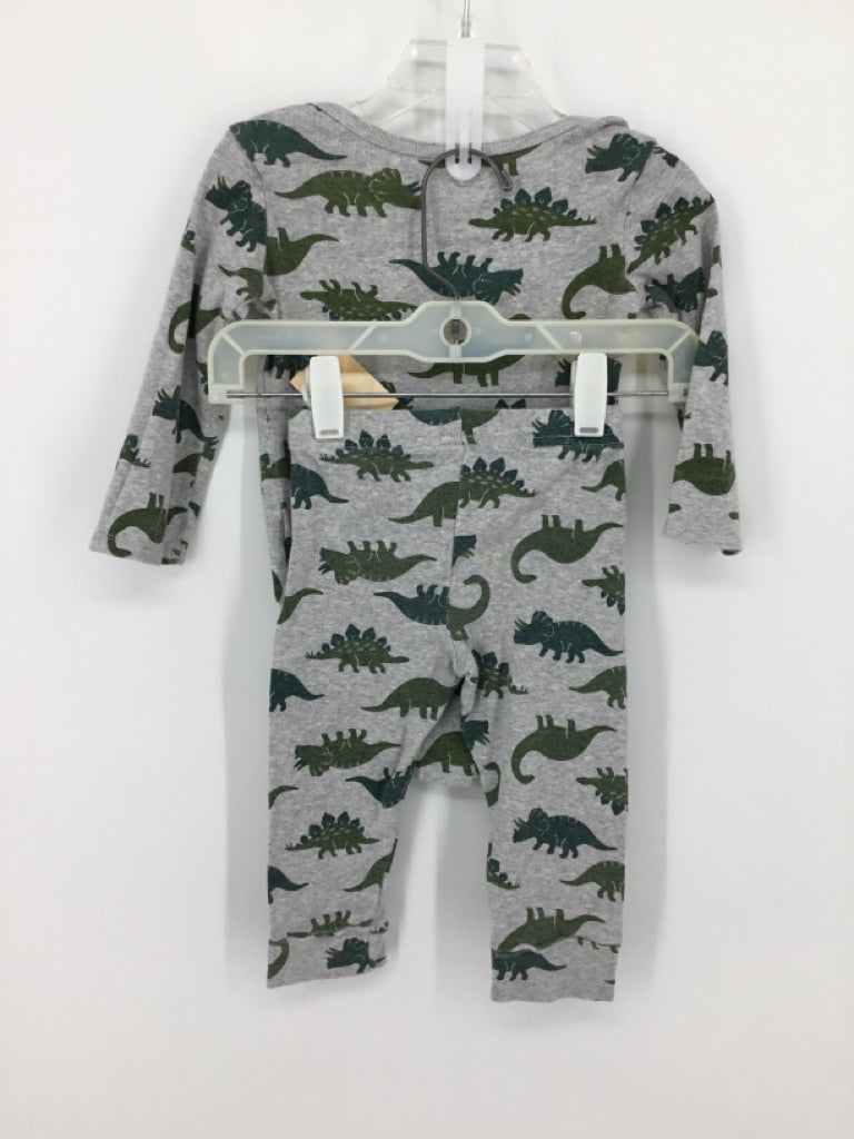 Just One You Made by Carters Child Size 18 Months Gray Dinosaur Outfit - boys