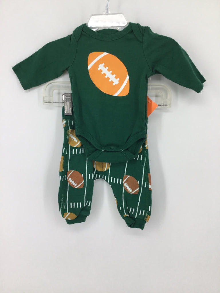 Monica + Andy Child Size Newborn Green Sports Outfit - boys