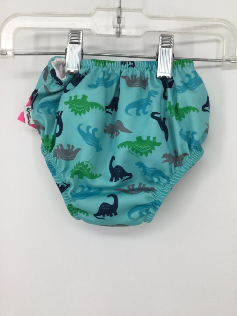 Green Sprouts Child Size 24 Months Blue Dinosaur Swimwear - boys