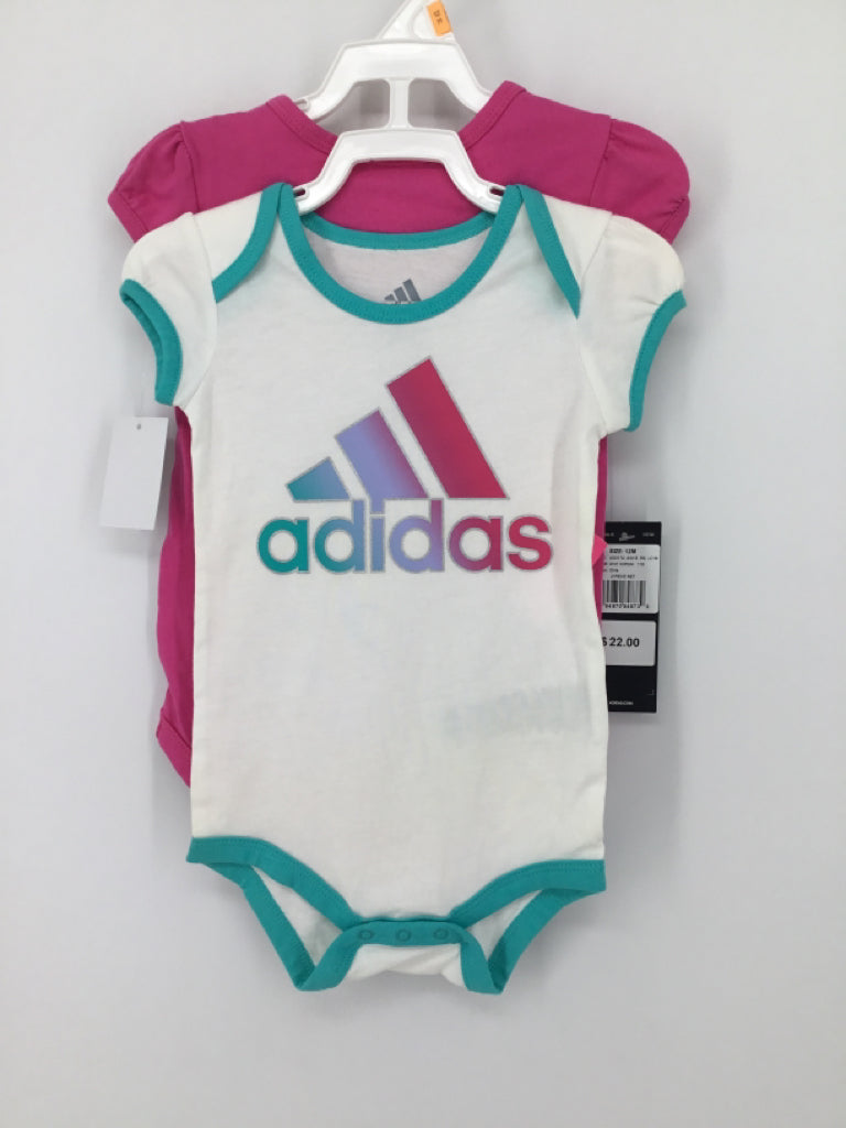 Adidas Child Size 12 Months White Onesie
