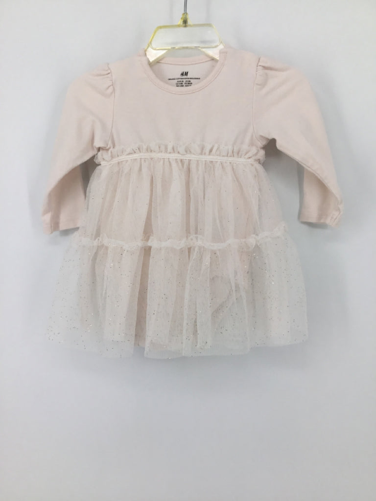 H & M Child Size 6 Months Pink Dress - girls