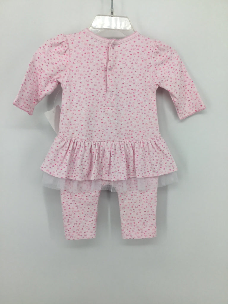 Kissy Kissy Child Size 0-3 Months Pink Valentine's Day Outfit