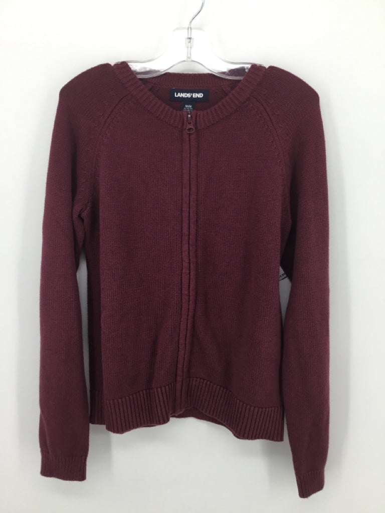 Lands' End Child Size 10 Burgundy Sweater - girls