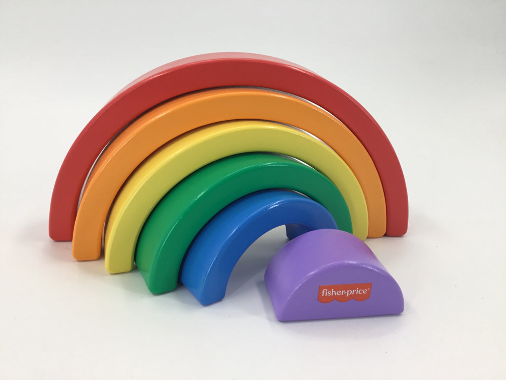 Fisher Price Wooden Rainbow Stacker