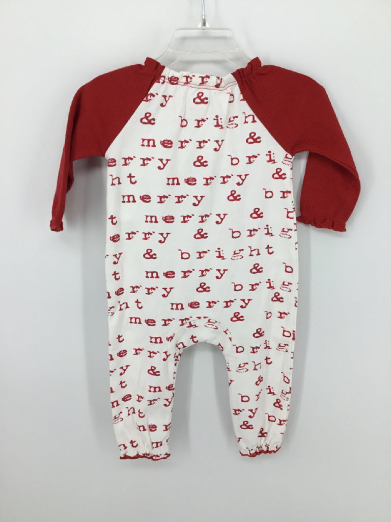 Mudpie Child Size 3-6 Months Red Christmas Outfir